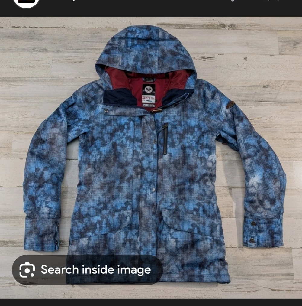 ROXY Women's Dri Flight 10K Camo Parka Ski Jacket - Size Small